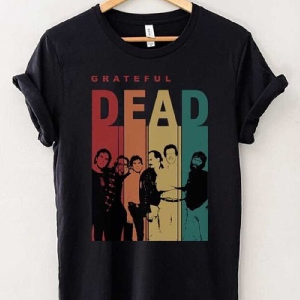 Grateful Dead Band Graphic T-Shirt Classic Rock Music Fan Gift Streetwear 05